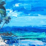 Detail of Hawaii Beach Painting