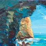 Detail of Blue Grotto Painting