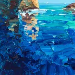 Detail of Blue Grotto Painting