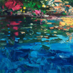 Detail of Lake Como Painting