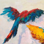 Detail of Parrots Painting