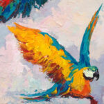 Detail of Parrots Painting