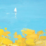 Detail of Seascape painting, original oil painting on canvas