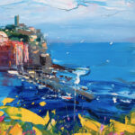 Detail of Vernazza Cinque Terre Painting