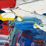 Detail of Abstract oil painting on canvas