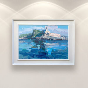 Portovenere painting, original oil painting on canvas