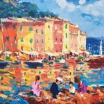 Detail of Portofino Italy Painting