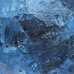 Detail of Blue Abstract Painting