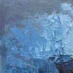 Detail of Blue Abstract Painting