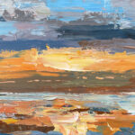 Detailed closeup of Sunset painting 2