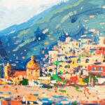 Detailed closeup of Positano Painting 1