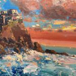 Detail of Manarola Cinque Terre Painting