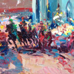 Detail of Palio of Siena Painting