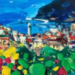 Detail of Vernazza Cinque Terre painting