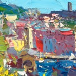 Detail of Vernazza Cinque Terre painting