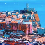 Detail of Vernazza Cinque Terre painting