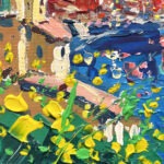 Detail of Vernazza Cinque Terre painting