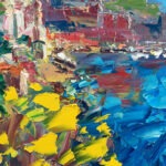 Detail of Vernazza Cinque Terre painting