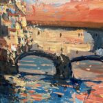 Detail of Ponte Vecchio Florence Painting